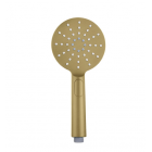 Lucid Brushed Gold Round Handheld Shower